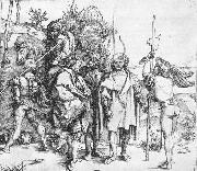 Albrecht Durer Five Lansquenets and an Oriental on Horseback Germany oil painting artist